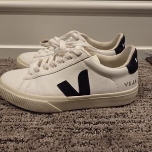 Veja White and Black Sneakers